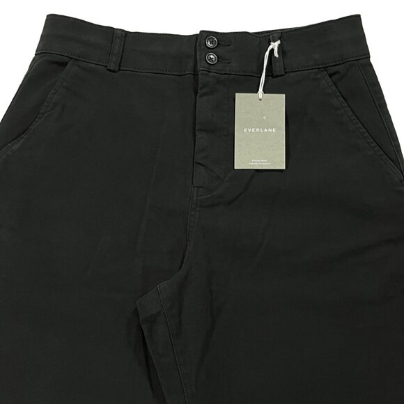 Everlane The Organic Straight Leg Pant Womens 12 Black - Picture 8 of 14